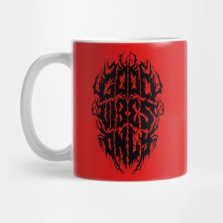 Good Vibes Only - Funny Black Metal Logo Parody Mug